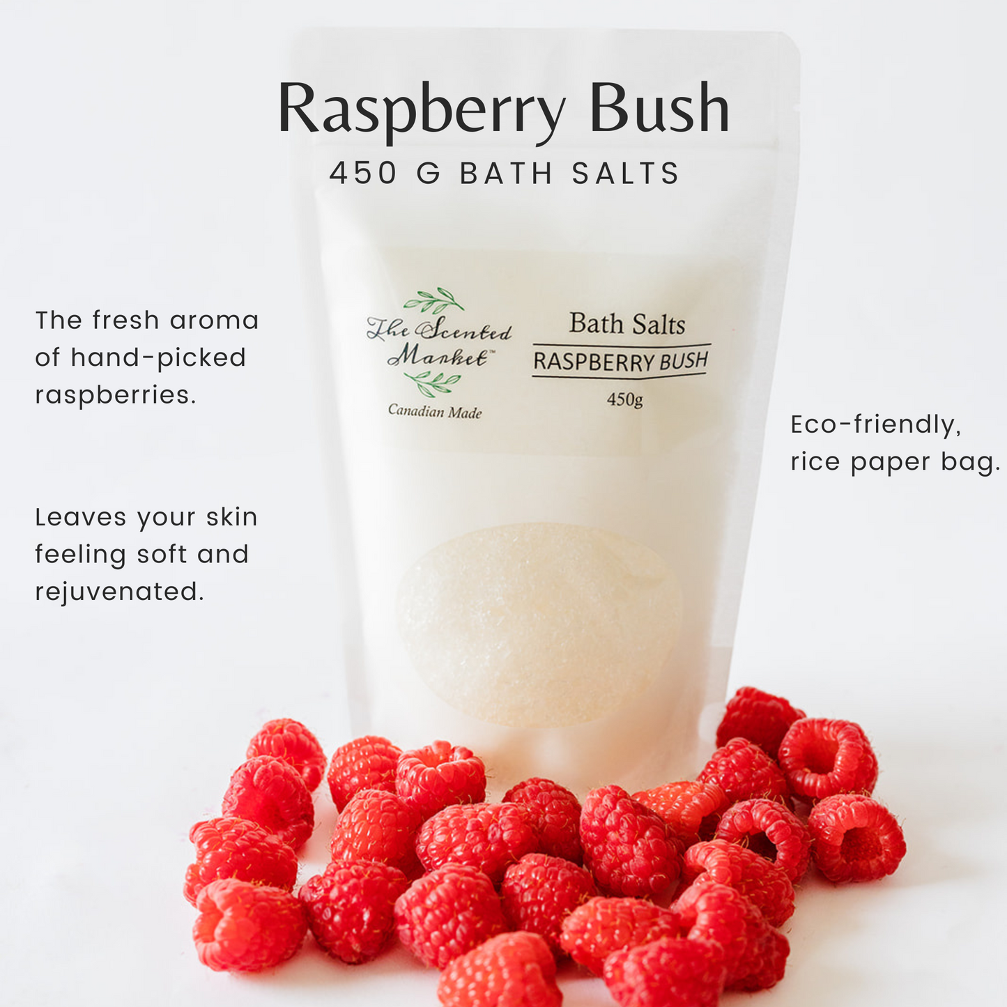 RASPBERRY BUSH Revitalizing Bath Salt - The Scented Market  Bath Additives   