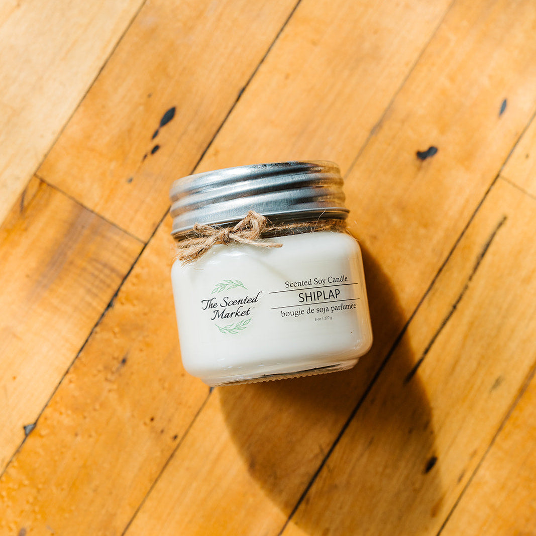 SHIPLAP Soy Wax Candle 8 oz - The Scented Market  Candles   