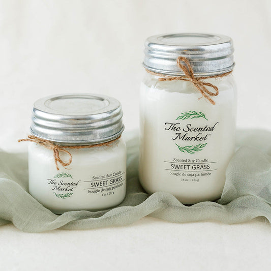 SWEET GRASS Soy Wax Candle 16 oz - The Scented Market  Candles   