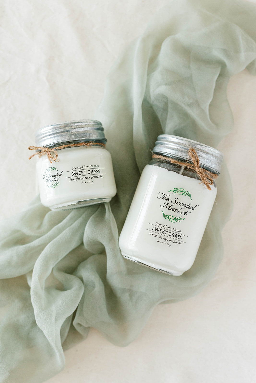 SWEET GRASS Soy Wax Candle 8 oz - The Scented Market  Candles   