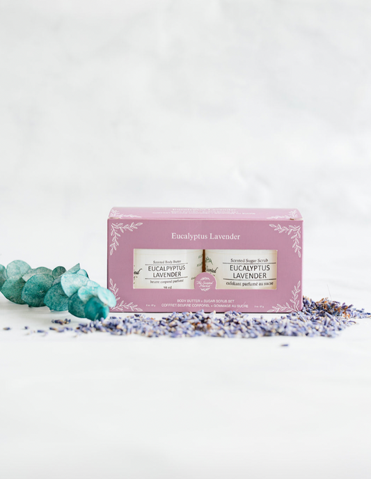 Body Butter and Sugar Scrub Gift Set - Eucalyptus Lavender