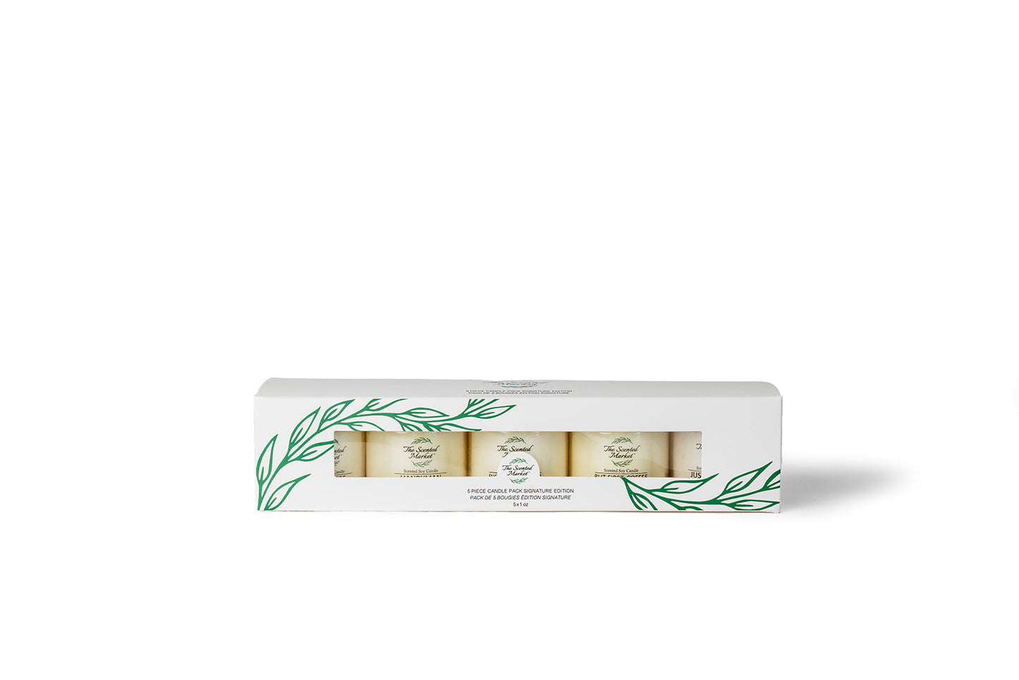 Signature Candle Sample 5 Pack – Best-Selling Scents, Clean Soy Wax - The Scented Market     