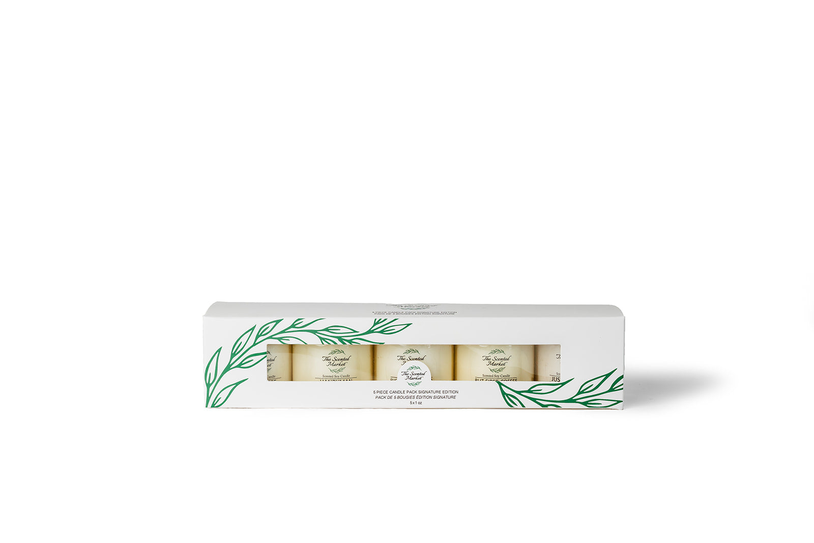 Signature Candle Sample 5 Pack – Best-Selling Scents, Clean Soy Wax - The Scented Market     