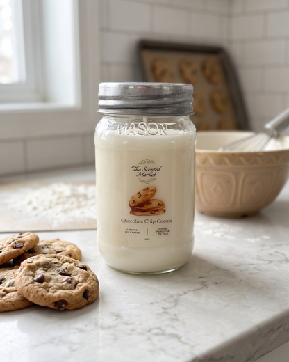 Chocolate Chip Cookie Scented Soy Candle | Sweet Bakery Candle | 16 oz, 100 Hour Burn