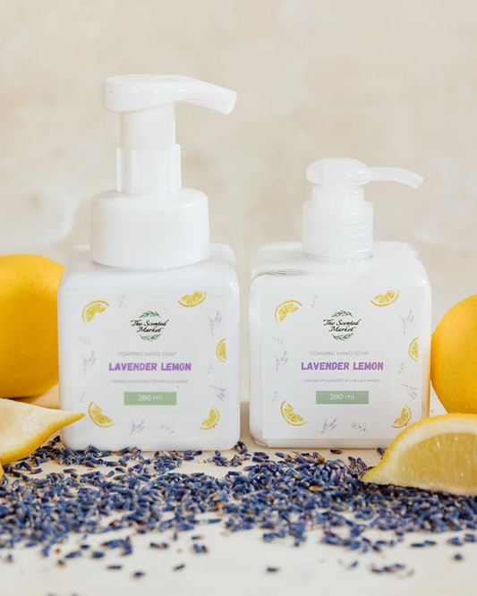 LAVENDER LEMON Spring Foaming Hand Soap and Body Lotion Set