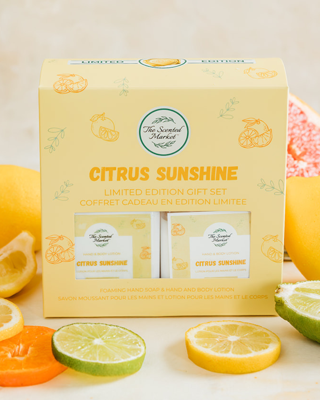 Citrus Sunshine Spring Foaming Hand Soap and Body Lotion Set