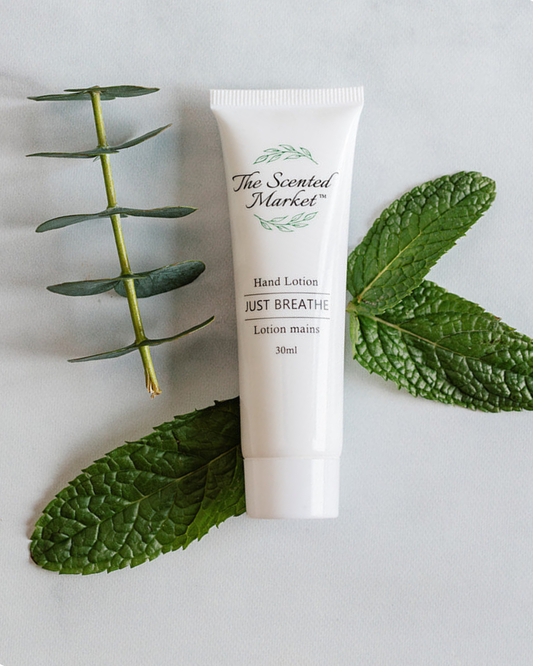 JUST BREATHE Travel Size Hand Lotion: Lightweight Hydration