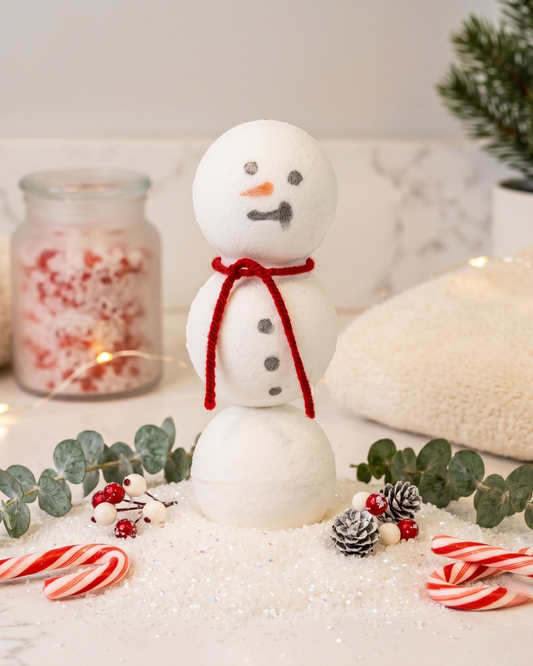 Stacking Snowman Bath Bomb Set | Festive Christmas Bath Bombs | Holiday Gift