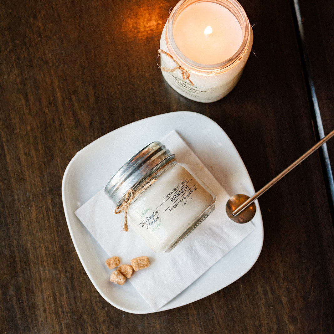 WARMTH Soy Wax Candle 8 oz - The Scented Market  Candles   