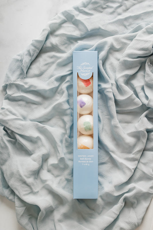 Winter Bath Bomb Box - 7 Pack