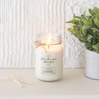 AU NATURAL / SCENT FREE Soy Wax Candle 16 oz