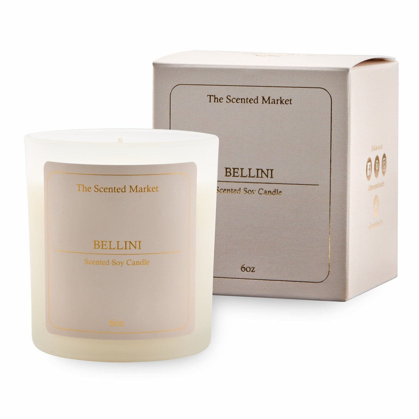 Cocktail BELLINI Soy Wax Candle