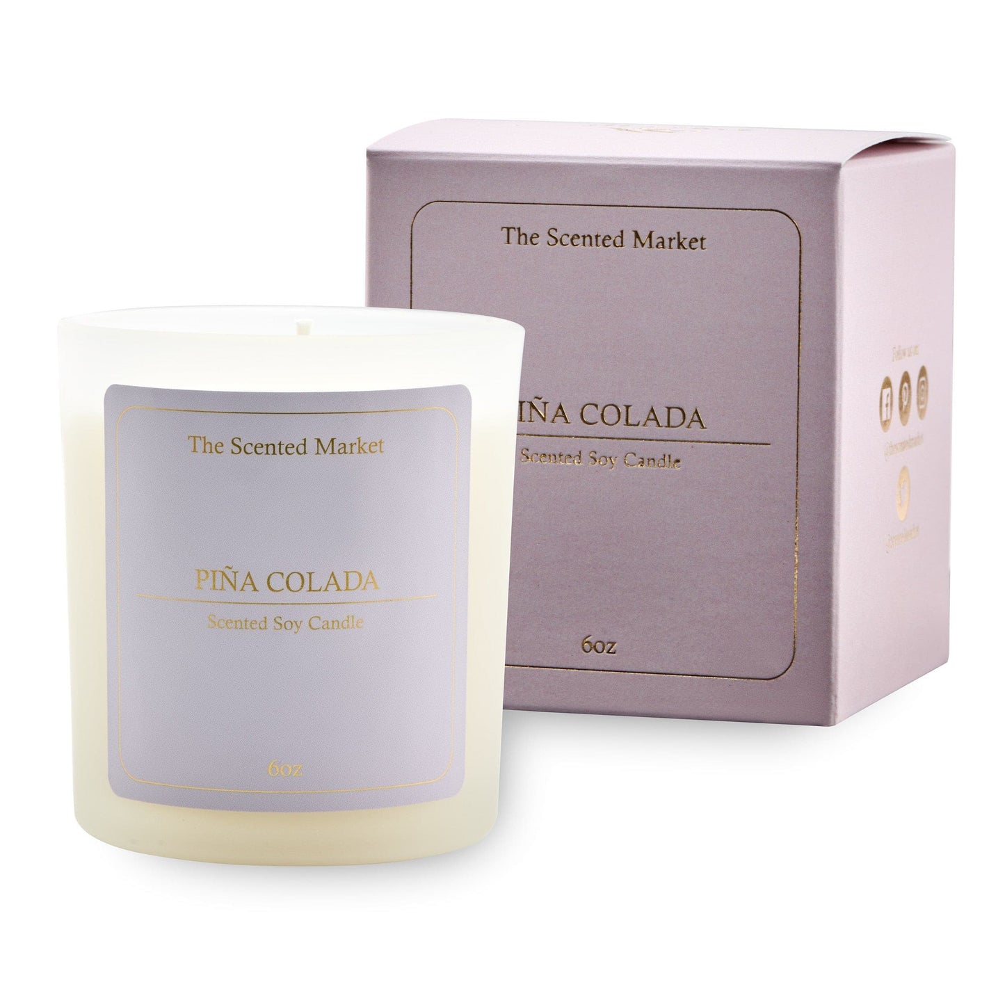 Cocktail PIÑA COLADA Soy Wax Candle
