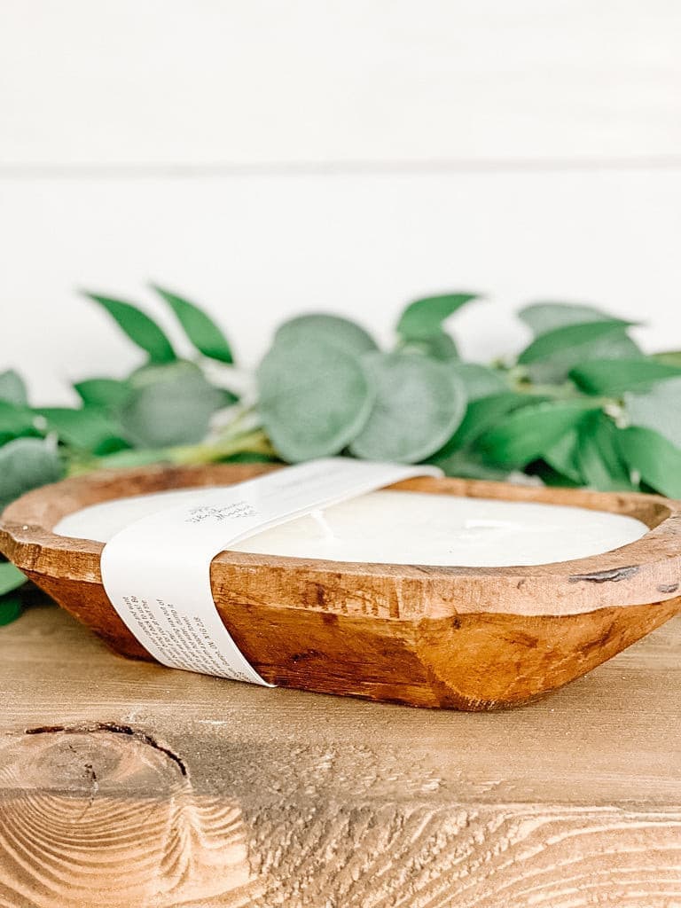 Brown Oval Dough Bowl - LAKE HURON SUNSET