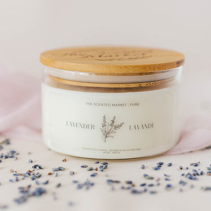 Pure LAVENDER Soy Wax Candle 14 oz