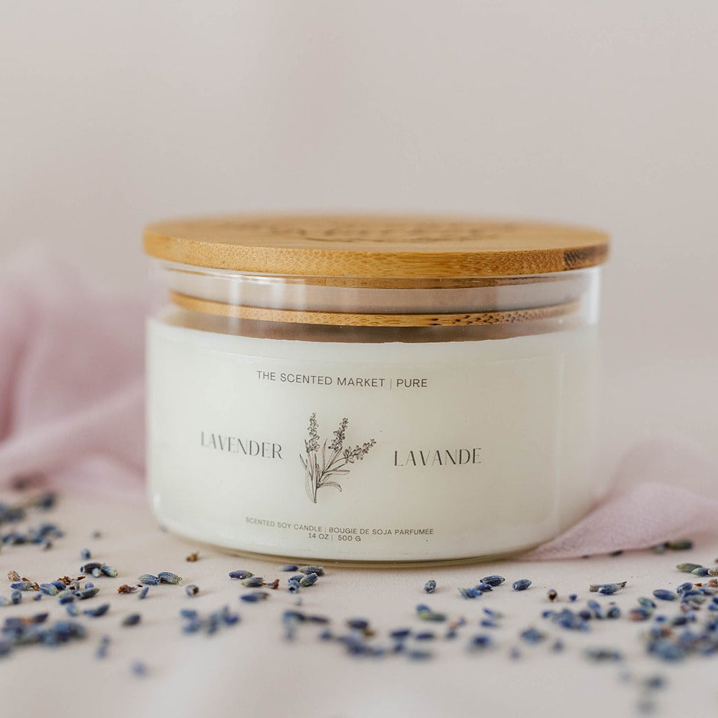 Pure LAVENDER Soy Wax Candle 14 oz