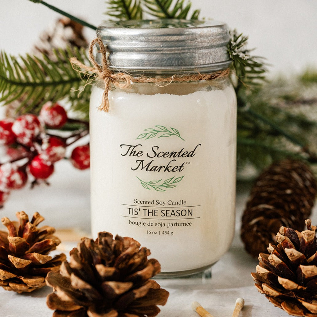 TIS' THE SEASON Soy Wax Candle 16 oz