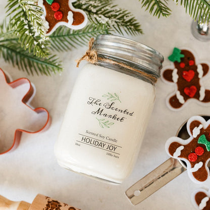 HOLIDAY JOY Soy Wax Candle 16 oz