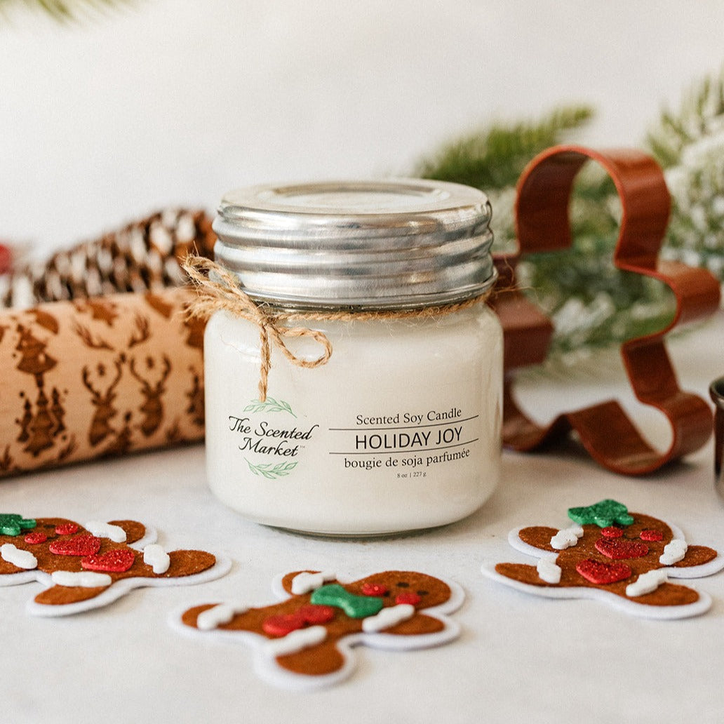 HOLIDAY JOY Soy Wax Candle 8 oz