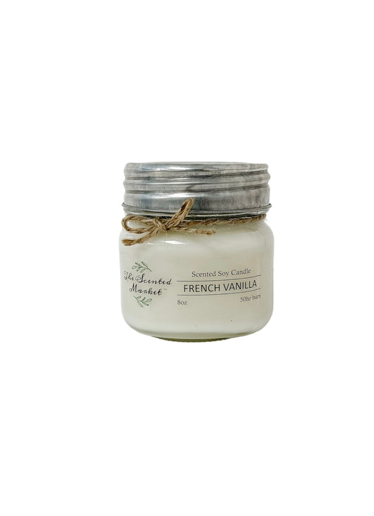 FRENCH VANILLA Soy Wax Candle 8 oz