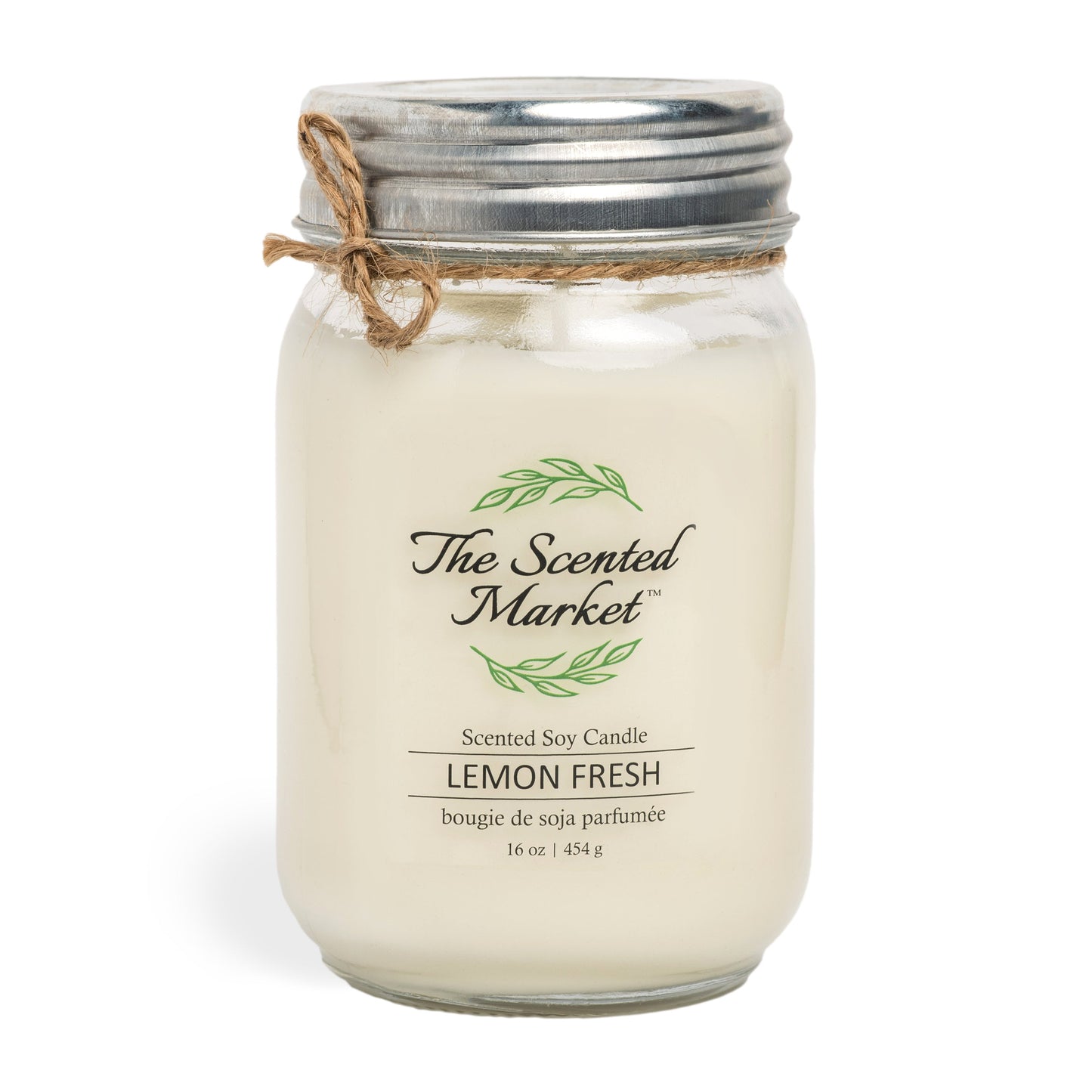 LEMON FRESH Soy Wax Candle 16 oz