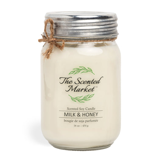 MILK & HONEY Soy Wax Candle 16 oz