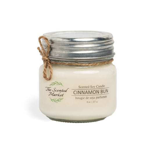 CINNAMON BUN Soy Wax Candle 8 oz